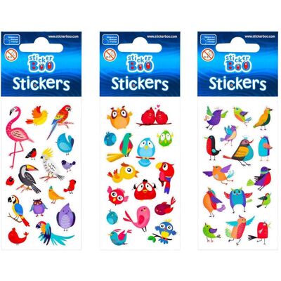 Sticker Boo, Sticker, Aufkleberbogen Vögel Sticker Boo, Sticker, Aufkleberbogen Vögel