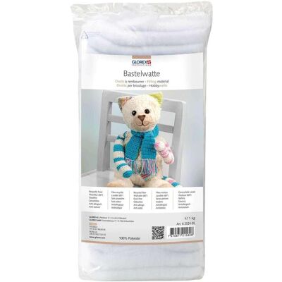 Glorex Bastelwatte weiss 1kg Glorex Bastelwatte weiss 1kg