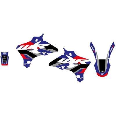 Blackbird, Sticker, Aufkleber-Set für Yamaha WR 250F '05-'06, WR 450F '05-'06 DREAM 5 Farben Blau Schwarz Blackbird, Sticker, Aufkleber-Set für Yamaha WR 250F '05-'06, WR 450F '05-'06 DREAM 5 Farben Blau Schwarz