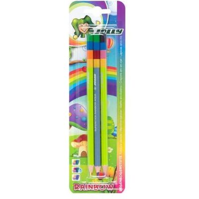Jolly, Malstifte, 3 SUPERSTICK RAINBOW Buntstifte mehrfarbig (3x) Jolly, Malstifte, 3 SUPERSTICK RAINBOW Buntstifte mehrfarbig (3x)