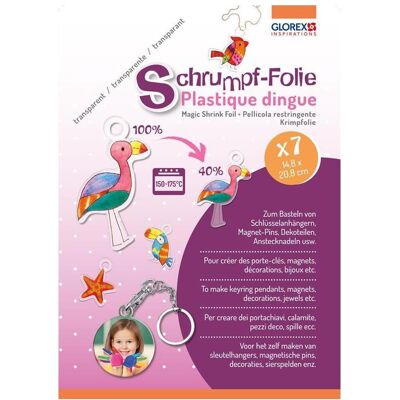 Glorex, Bastelpapier, Schrumpffolie (7x) Glorex, Bastelpapier, Schrumpffolie (7x)