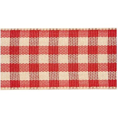 Creativ Company Kariertes Band Antik Rot Weiss, 25m Creativ Company Kariertes Band Antik Rot Weiss, 25m