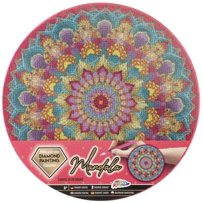 Grafix Diamantmalerei-Mandala-Leinwand, 30 cm Grafix Diamantmalerei-Mandala-Leinwand, 30 cm