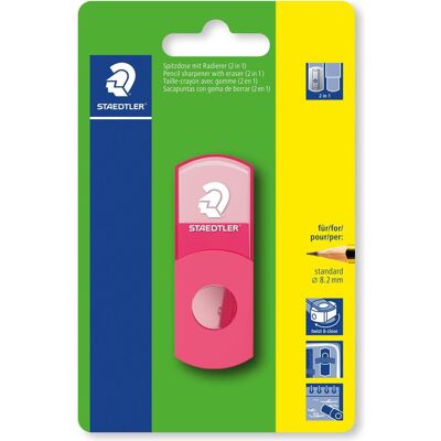Magni, Spitzer, Spitzdose mit Radierer 2in1 neonpink Magni, Spitzer, Spitzdose mit Radierer 2in1 neonpink
