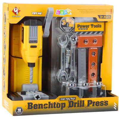 Lean Toys Kleiner Heimwerker-Werkstatt-Bohrmaschinen-Werkzeugset, 18-teilig. Lean Toys Kleiner Heimwerker-Werkstatt-Bohrmaschinen-Werkzeugset, 18-teilig.