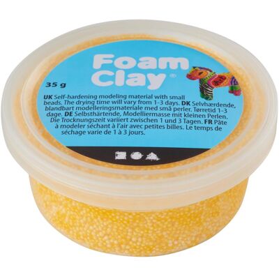 Foam Clay, Modelliermasse, Geel, 35gr. Foam Clay, Modelliermasse, Geel, 35gr.