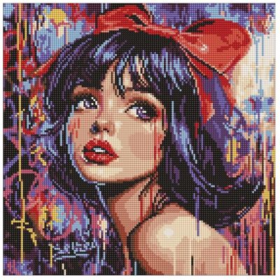 Ideyka Diamond Painting - Ein modernes Schneewittchen 40 x 40 cm mit Rahmen Ideyka Diamond Painting - Ein modernes Schneewittchen 40 x 40 cm mit Rahmen