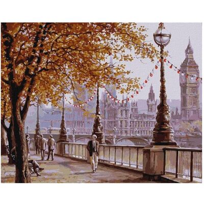 Ideyka Malen nach Zahlen - Herbstliches London 40x50cm Ideyka Malen nach Zahlen - Herbstliches London 40x50cm