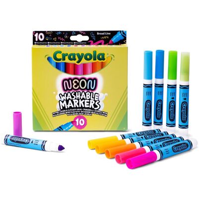 Crayola, Malstifte, CR Neon range 10ct BL markers (10x) Crayola, Malstifte, CR Neon range 10ct BL markers (10x)
