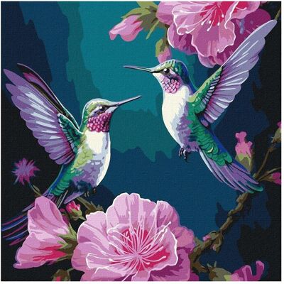 Ideyka Malen nach Zahlen - Feenvögel...40x40cm Ideyka Malen nach Zahlen - Feenvögel...40x40cm