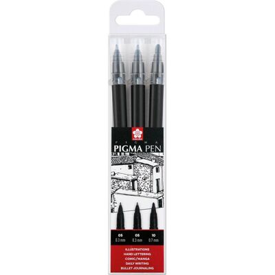 Sakura, Schreibstifte, Pigma Pen Set (3x) Sakura, Schreibstifte, Pigma Pen Set (3x)