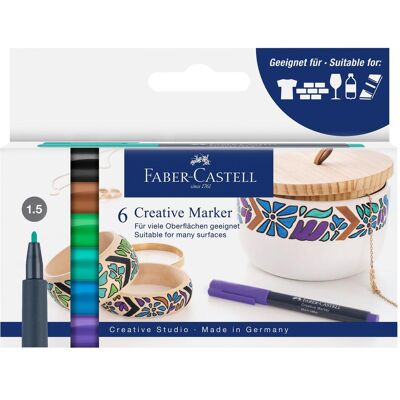 Faber-Castell, Marker, Marker Creative Studio (6x) Faber-Castell, Marker, Marker Creative Studio (6x)