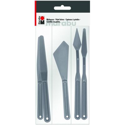 5x Marabu, Mal Zubehör, Malmesser-Set, Kunststoff 5x Marabu, Mal Zubehör, Malmesser-Set, Kunststoff