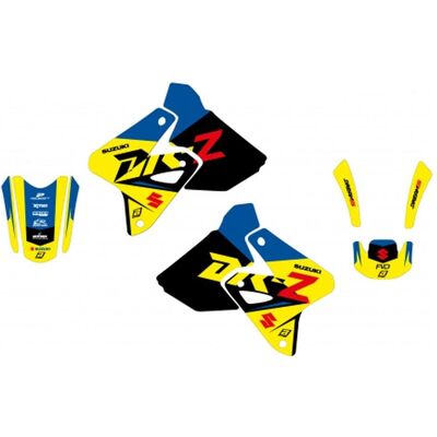 Blackbird, Sticker, Aufkleber-Set Suzuki DRZ 400 '00-'23 Dream 5 Farben Gelb Blau (5 Sticker) Blackbird, Sticker, Aufkleber-Set Suzuki DRZ 400 '00-'23 Dream 5 Farben Gelb Blau (5 Sticker)