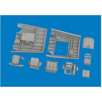 Eduard P-40K radio compartment PRINT for Eduard P-40K radio compartment PRINT for
