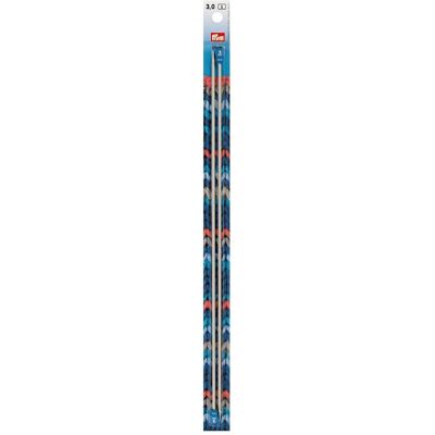 Prym Jackenstricknadeln, grau 3.00 mm, 35 cm, Karte 2 Stk., Aluminium, Nadel, Grau Prym Jackenstricknadeln, grau 3.00 mm, 35 cm, Karte 2 Stk., Aluminium, Nadel, Grau