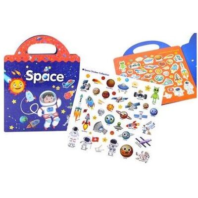 Lean Toys, Sticker, Satz Weltraumaufkleber, die ein englisches Buch lernen Lean Toys, Sticker, Satz Weltraumaufkleber, die ein englisches Buch lernen