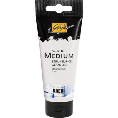 Kreul, Modelliermasse, 87101 - Solo Goya Acrylic Medium, 100 ml Tube, Strukturgel glänzend, cremige Spachtelmasse, tr Kreul, Modelliermasse, 87101 - Solo Goya Acrylic Medium, 100 ml Tube, Strukturgel glänzend, cremige Spachtelmasse, tr