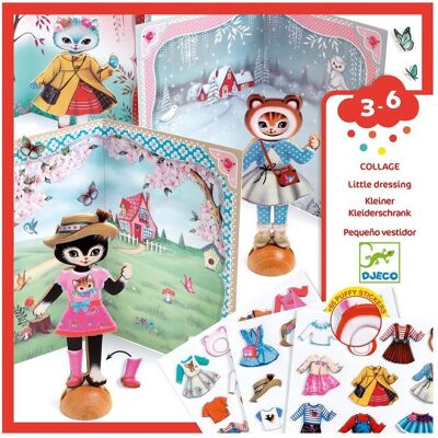 Djeco Stickercollage Kleiner Kleiderschrank Djeco Stickercollage Kleiner Kleiderschrank
