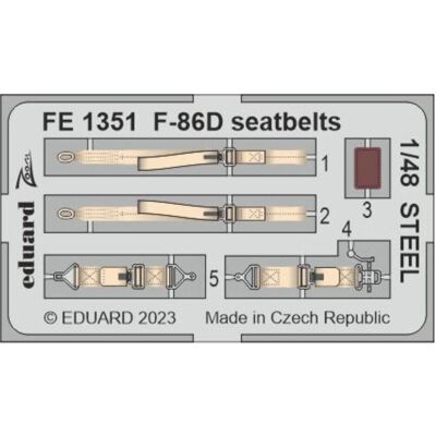 Eduard F-86D seatbelts STEEL 48 REVELL Eduard F-86D seatbelts STEEL 48 REVELL
