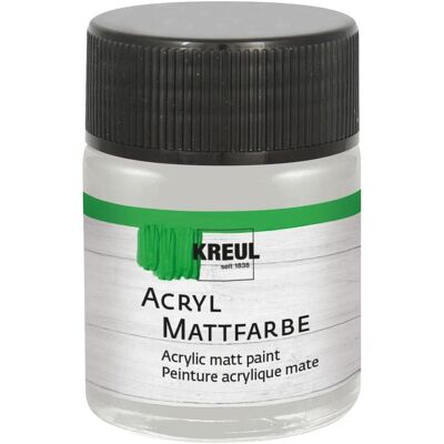Kreul, Künstlerfarbe + Bastelfarbe, Acryl Mattfarbe Silber 50ml (50 ml) Kreul, Künstlerfarbe + Bastelfarbe, Acryl Mattfarbe Silber 50ml (50 ml)
