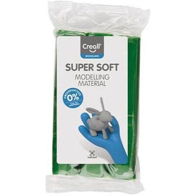 Creall, Modelliermasse, Supersoft Clay Konservierungsmittelfrei Grün - 500g. Creall, Modelliermasse, Supersoft Clay Konservierungsmittelfrei Grün - 500g.
