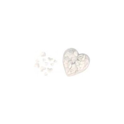 Rayher Satin-Stoff-Streuteile: Herz, wattiert, weiss, 1 Rayher Satin-Stoff-Streuteile: Herz, wattiert, weiss, 1