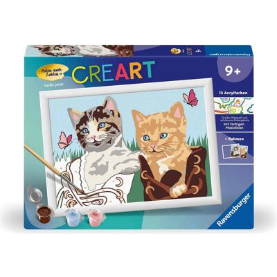 Ravensburger CreArt - Malen nach Zahlen 23955 - Kätzchen im Schuh - Kinder ab 9 Jahren Ravensburger CreArt - Malen nach Zahlen 23955 - Kätzchen im Schuh - Kinder ab 9 Jahren