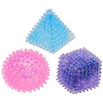 Johntoy Langsam aufsteigende, zusammendrückbare Glitzerformen – 3 Stück. Johntoy Langsam aufsteigende, zusammendrückbare Glitzerformen – 3 Stück.