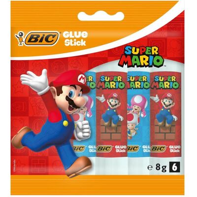 Bic, Sticker, Super Mario Klebesticks, 6St. (6 Sticker) Bic, Sticker, Super Mario Klebesticks, 6St. (6 Sticker)