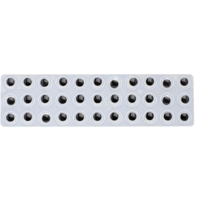 Glorex Wackelaugen 20mm rund SB 12St selbstklebend Glorex Wackelaugen 20mm rund SB 12St selbstklebend