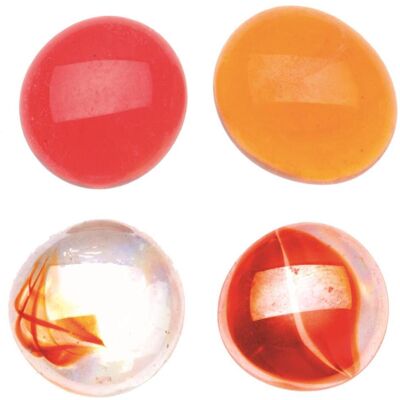 Glorex Glasnuggets 200g 20mm mix rot/braun/transp. Glorex Glasnuggets 200g 20mm mix rot/braun/transp.