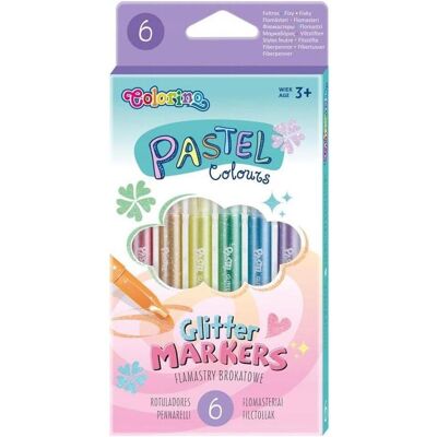Patio, Marker, Colorino Kids Glitzer-Pastellmarker, 6 Farben (6x) Patio, Marker, Colorino Kids Glitzer-Pastellmarker, 6 Farben (6x)