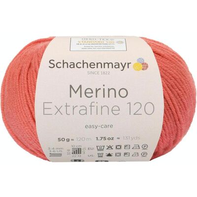 Schachenmayr ca. 120 m 00134 koralle 50 g, Garn + Wolle, Rot Schachenmayr ca. 120 m 00134 koralle 50 g, Garn + Wolle, Rot