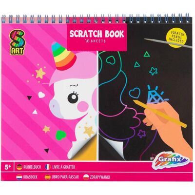 Grafix Kratzbuch Einhorn, 10 Blätter Grafix Kratzbuch Einhorn, 10 Blätter