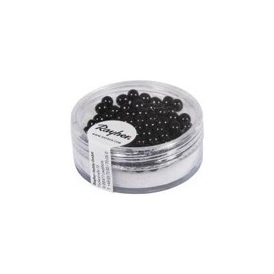 Rayher Renaissance Glaswachsperlen, 4mm ø, schwarz, 85 Rayher Renaissance Glaswachsperlen, 4mm ø, schwarz, 85