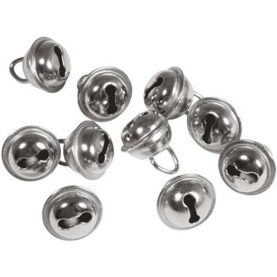 Rayher Deko-Metallglöckchen kugelförmig, 9mm ø, platin, Nähzubehör, Silber Rayher Deko-Metallglöckchen kugelförmig, 9mm ø, platin, Nähzubehör, Silber