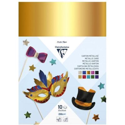 Clairefontaine, Bastelpapier, Aluminiumfolie (230 g/m², 10x) Clairefontaine, Bastelpapier, Aluminiumfolie (230 g/m², 10x)