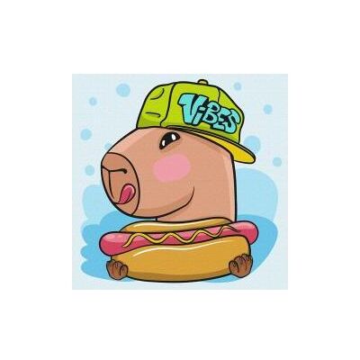 Ideyka Malen nach Zahlen - Wasserschwein- und Hotdog-Kinder Ideyka Malen nach Zahlen - Wasserschwein- und Hotdog-Kinder