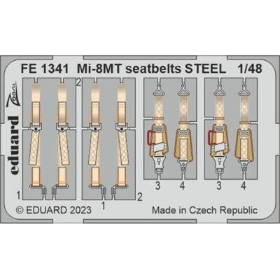 Eduard Mi-8MT seatbelts STEEL 1/48 ZVEZDA Eduard Mi-8MT seatbelts STEEL 1/48 ZVEZDA