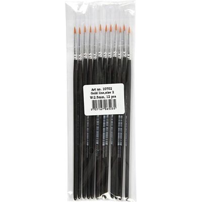Creativ Company, Pinsel, Gold Line Brushes (2 mm) Creativ Company, Pinsel, Gold Line Brushes (2 mm)