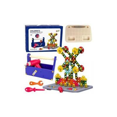 Lean Toys Bausteinset in Toolbox + Akkuschrauber in DIY Toolbox Lean Toys Bausteinset in Toolbox + Akkuschrauber in DIY Toolbox