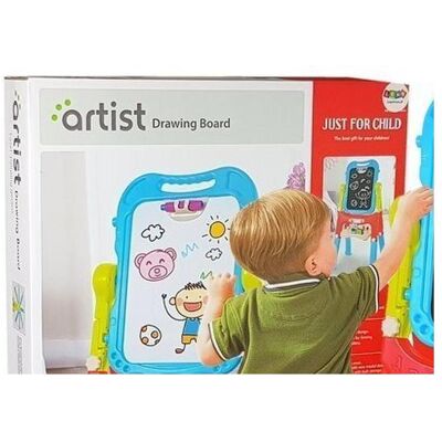 Lean Toys 2in1 magnetische Kreidetafel + Zubehör Lean Toys 2in1 magnetische Kreidetafel + Zubehör