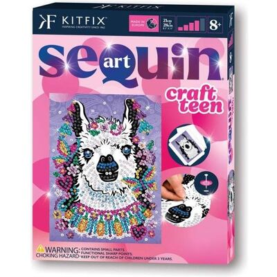 Sequin Art KIT Pailletten-Kunsthandwerk Teen, Llama Sequin Art KIT Pailletten-Kunsthandwerk Teen, Llama