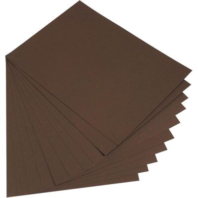 Dunkelbraune Fotokarton - 50 x 70 cm Packung mit 10 Blättern Dunkelbraune Fotokarton - 50 x 70 cm Packung mit 10 Blättern