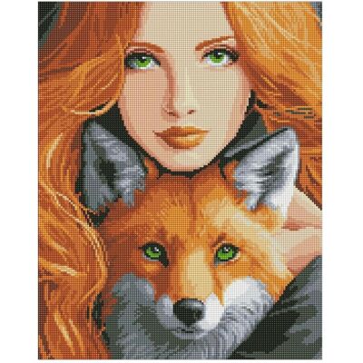 Ideyka Diamond Painting - Feuerfuchs mit Rahmen 40 x 50 cm Ideyka Diamond Painting - Feuerfuchs mit Rahmen 40 x 50 cm
