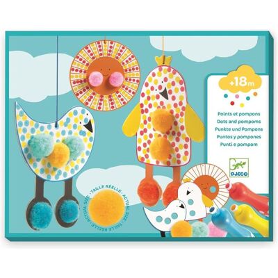 Djeco Punkte und Pompons Am Himmel Djeco Punkte und Pompons Am Himmel