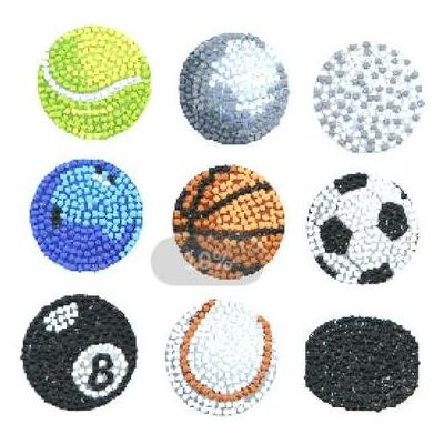 Magni Diamond Painting Sticker Bälle 9 Stück Magni Diamond Painting Sticker Bälle 9 Stück