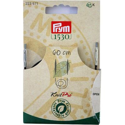 Prym Seil für Rundstricknadeln, 60 cm, Nadel, Schwarz Prym Seil für Rundstricknadeln, 60 cm, Nadel, Schwarz