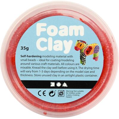 Foam Clay, Modelliermasse, Rot Foam Clay, Modelliermasse, Rot